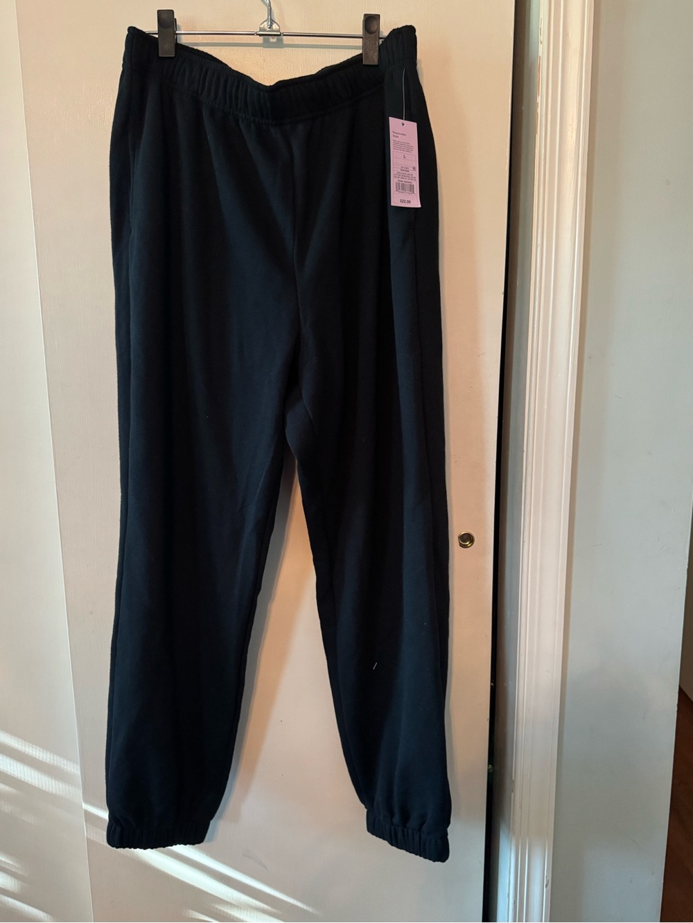 Wild Fable Bkack Fleece Jogger Pants Size L NWT